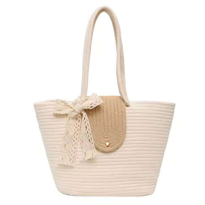 Large Brown Beach Bag – Stylish Oversized Tote for Travel, Beach & Summer Outings