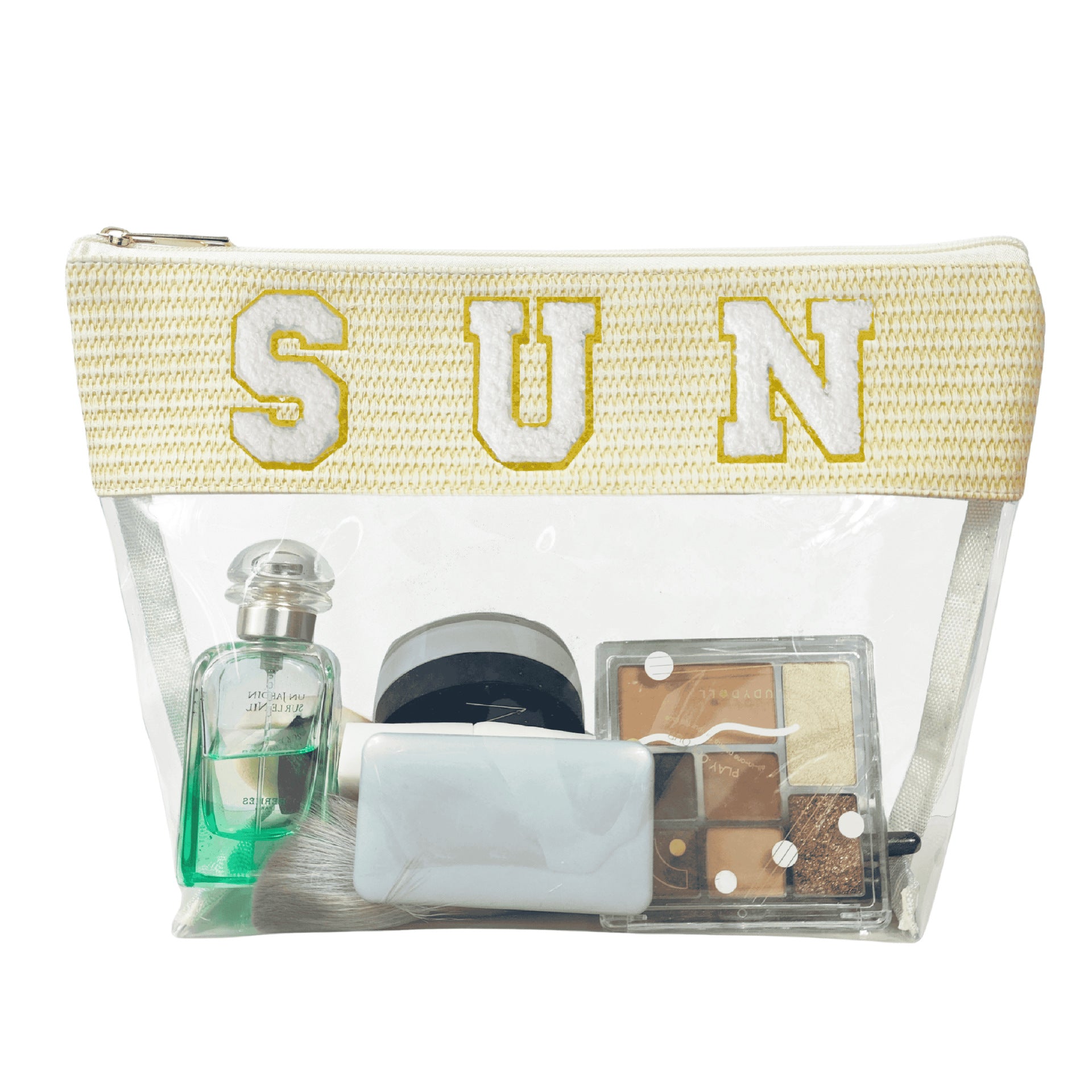 Transparent Zipper Travel Pouch – Clear Cosmetic & Toiletry Bag for Women