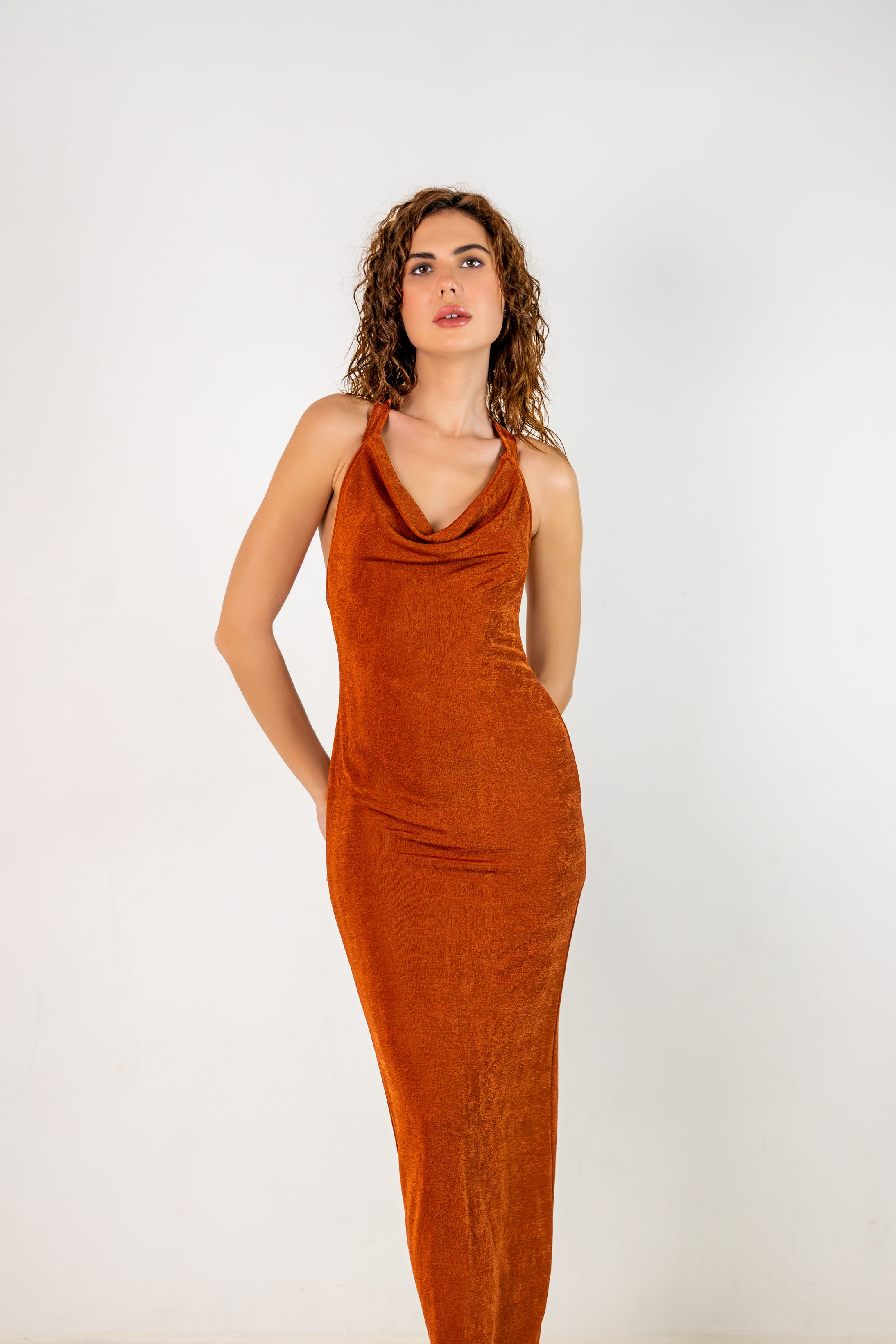 Mocha Mirage Maxi Dress – Elegant Lightweight Beach Vacation Dress for Women