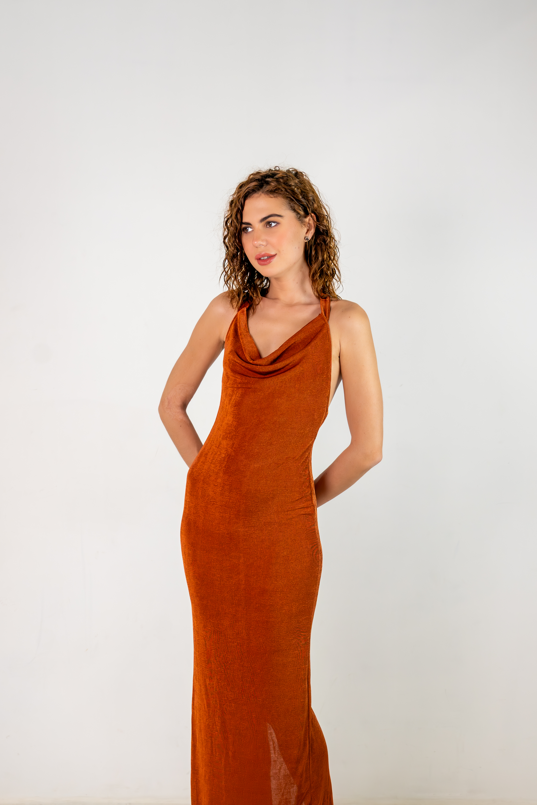 Mocha Mirage Maxi Dress – Elegant Lightweight Beach Vacation Dress for Women