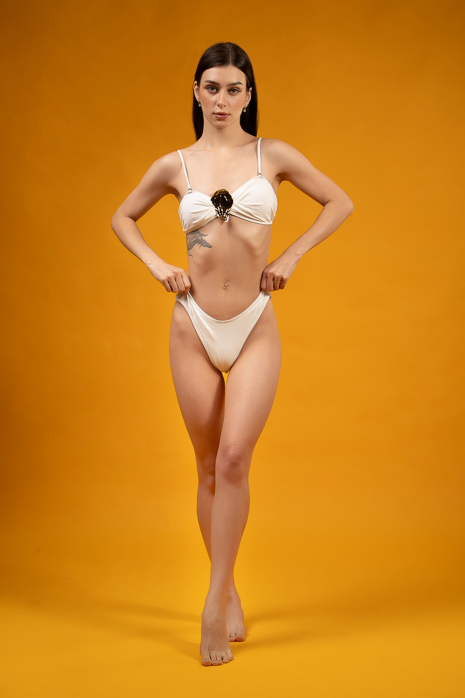 White Two Piece Swimsuit