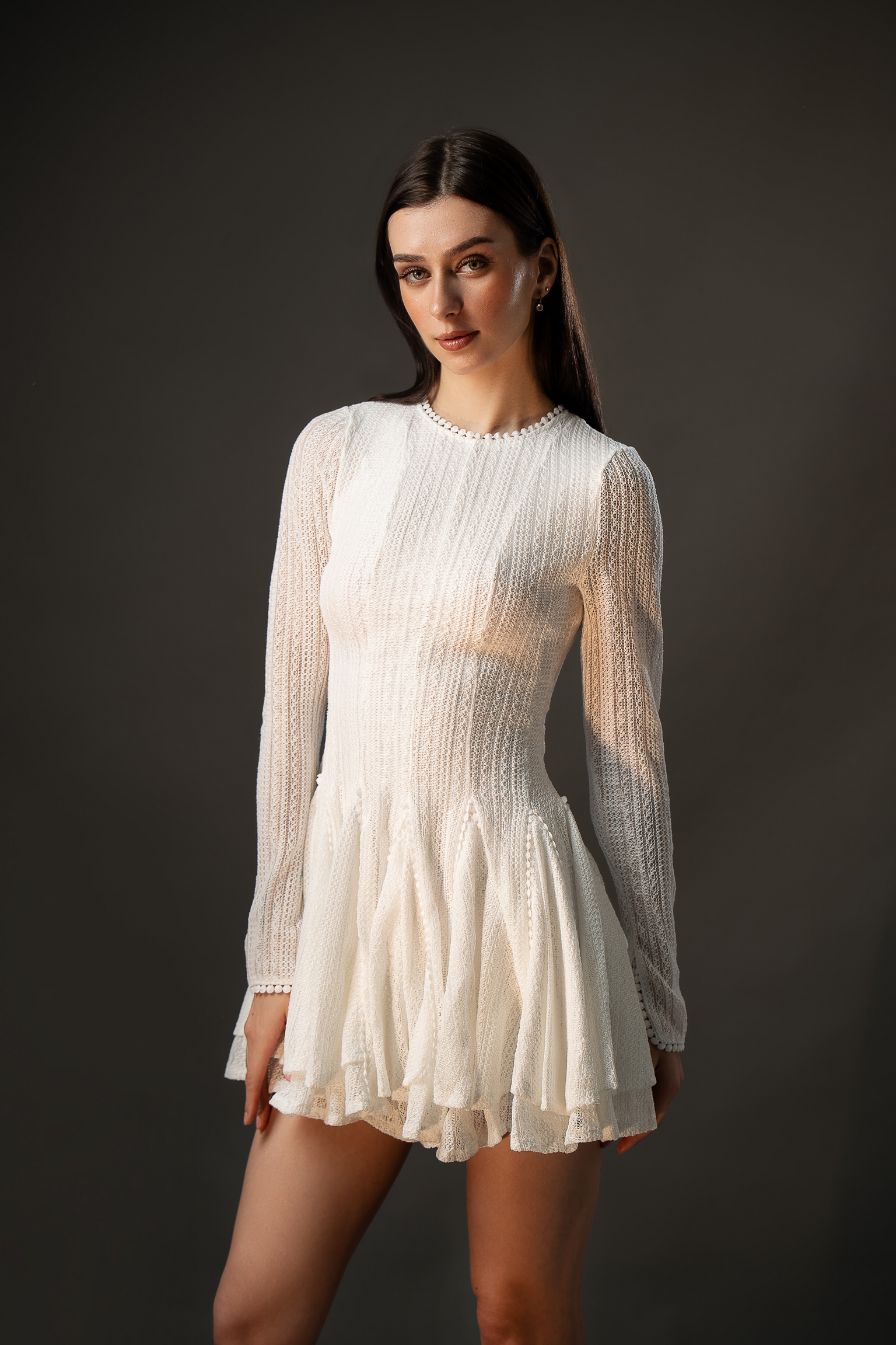 Plain White Casual Dress