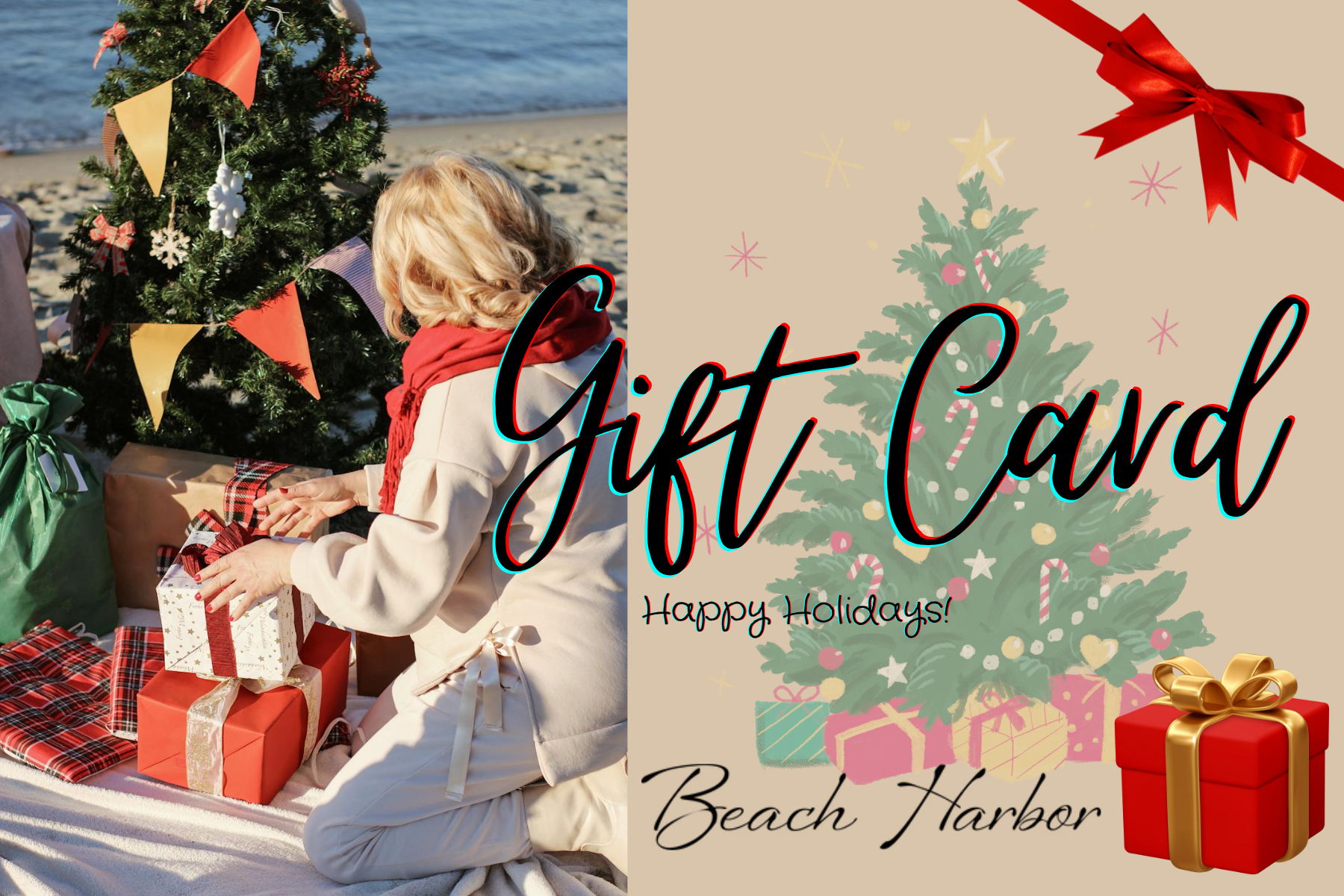Beach Harbor Happy Holidays Gift card - Beach Harbor